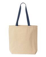 Liberty Bags Natural Tote with Contrast-Color Handles-1