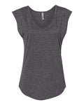 Next Level Women's Festival Sleeveless Deep V-Neck T-Shirt-1