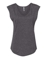 Next Level Women's Festival Sleeveless Deep V-Neck T-Shirt-1