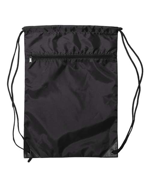 Liberty Bags Zippered Drawstring Backpack-1