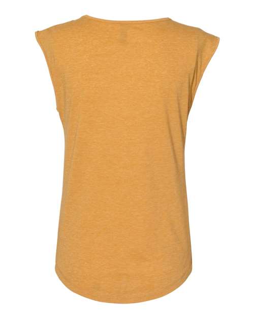 Next Level Women's Festival Sleeveless Deep V-Neck T-Shirt-2