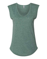 Next Level Women's Festival Sleeveless Deep V-Neck T-Shirt-1