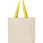 Q-Tees 11L Canvas Tote with Contrast-Color Handles-1