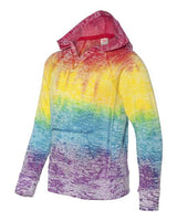 MV Sport Girls’ Courtney Burnout V-Notch Hooded Sweatshirt-2