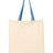 Q-Tees Economical Tote with Contrast-Color Handles-1