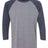 Next Level Men's Triblend Three-Quarter Raglan T-Shirt-1