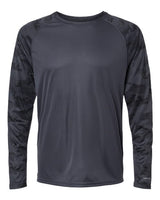 Paragon Men's Cayman Performance Camo Colorblocked Long Sleeve T-Shirt-1