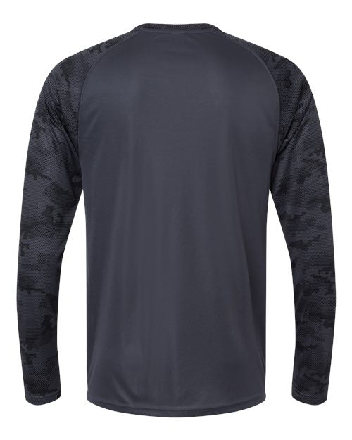 Paragon Men's Cayman Performance Camo Colorblocked Long Sleeve T-Shirt-2