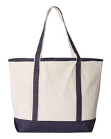Q-Tees 34.6L Large Canvas Deluxe Tote-2