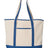 Q-Tees 34.6L Large Canvas Deluxe Tote-1