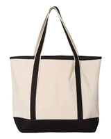 Q-Tees 34.6L Large Canvas Deluxe Tote-2