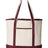 Q-Tees 34.6L Large Canvas Deluxe Tote-1