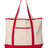Q-Tees 34.6L Large Canvas Deluxe Tote-1