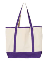 Q-Tees 34.6L Large Canvas Deluxe Tote-2
