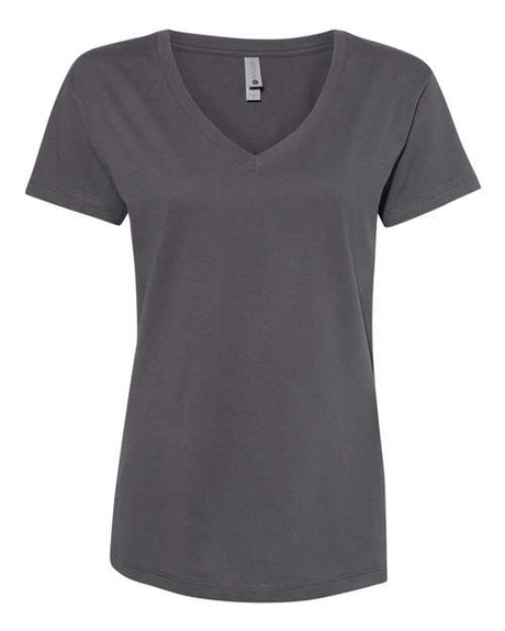 Next Level Women’s Cotton V-Neck T-Shirt-1