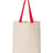 Q-Tees 11L Canvas Tote with Contrast-Color Handles-1