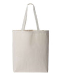 Q-Tees 11L Canvas Tote with Contrast-Color Handles-1