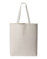 Q-Tees 11L Canvas Tote with Contrast-Color Handles-1
