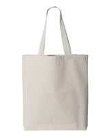 Q-Tees 11L Canvas Tote with Contrast-Color Handles-2