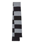 Sportsman Rugby-Striped Knit Scarf-1