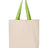 Q-Tees 11L Canvas Tote with Contrast-Color Handles-1