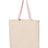 Q-Tees 11L Canvas Tote with Contrast-Color Handles-1