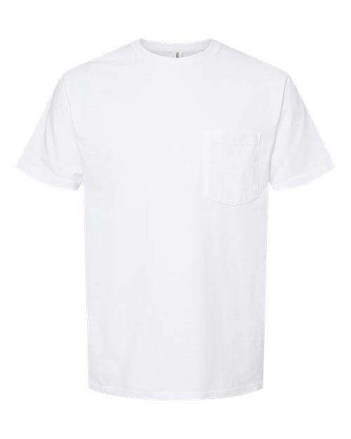 Tultex Men's Heavyweight Jersey Pocket T-Shirt-1