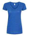 Tultex Women's Poly-Rich V-Neck T-Shirt-1