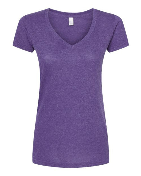 Tultex Women's Poly-Rich V-Neck T-Shirt-1