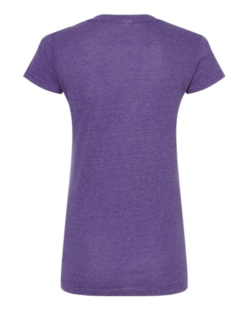 Tultex Women's Poly-Rich V-Neck T-Shirt-2