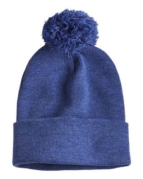 Sportsman 12" Pom-Pom Cuffed Beanie-1