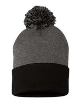 Sportsman 12" Pom-Pom Cuffed Beanie-1