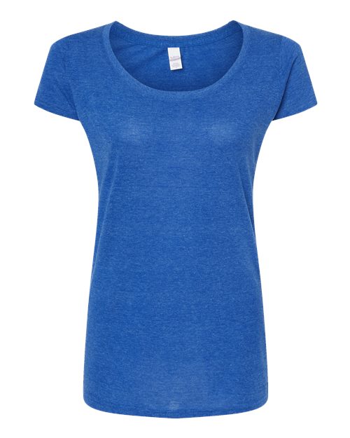 Tultex Women's Poly-Rich Scoop Neck T-Shirt-1