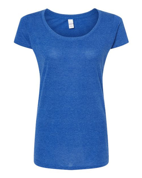 Tultex Women's Poly-Rich Scoop Neck T-Shirt-1