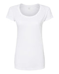 Tultex Women's Poly-Rich Scoop Neck T-Shirt-1