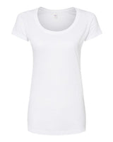 Tultex Women's Poly-Rich Scoop Neck T-Shirt-1