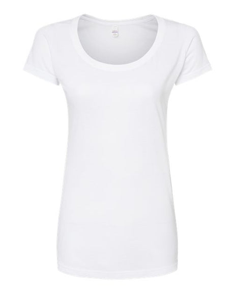 Tultex Women's Poly-Rich Scoop Neck T-Shirt-1