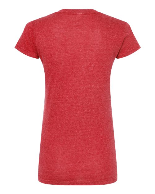 Tultex Women's Poly-Rich V-Neck T-Shirt-2