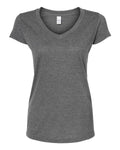Tultex Women's Poly-Rich V-Neck T-Shirt-1