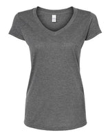 Tultex Women's Poly-Rich V-Neck T-Shirt-1