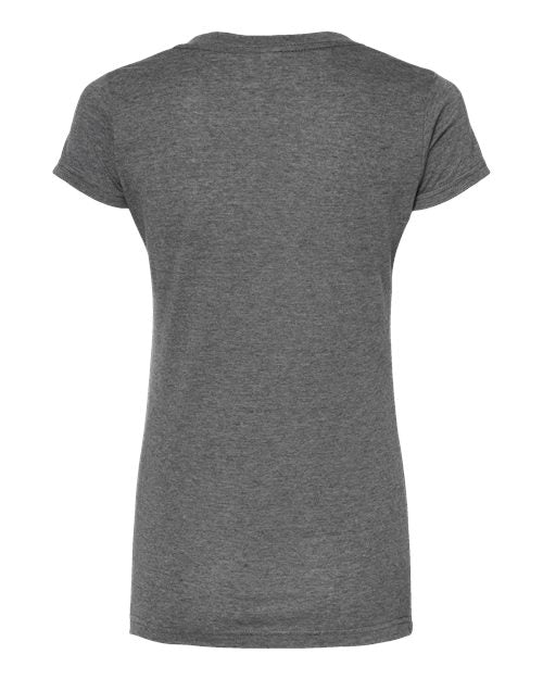 Tultex Women's Poly-Rich V-Neck T-Shirt-2