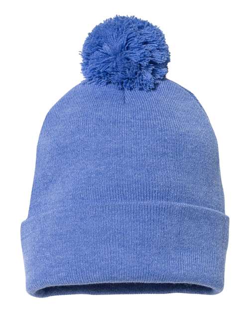 Sportsman 12" Pom-Pom Cuffed Beanie-1
