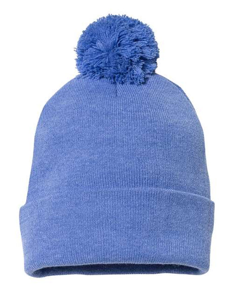Sportsman 12" Pom-Pom Cuffed Beanie-1