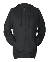 Tultex Men's Beach Full-Zip Hooded Long Sleeve T-Shirt-1