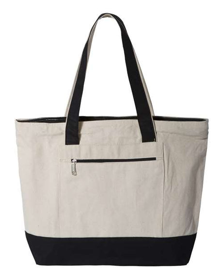 Q-Tees 19L Zippered Tote-1