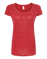 Tultex Women's Poly-Rich Scoop Neck T-Shirt-1