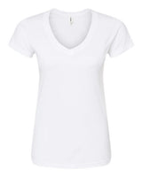 Tultex Women's Fine Jersey V-Neck T-Shirt-1
