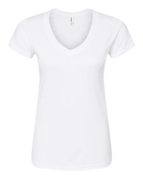 Tultex Women's Fine Jersey V-Neck T-Shirt-1