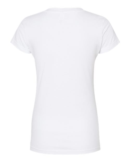 Tultex Women's Fine Jersey V-Neck T-Shirt-2