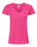 Tultex Women's Fine Jersey V-Neck T-Shirt-1